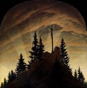 Caspar David Friedrich Cross in the Mountains Spain oil painting artist